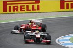 Lewis Hamilton (McLaren) und Felipe Massa (Ferrari) 