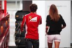 Fernando Alonso (Ferrari) mit seiner neuen Flamme Dascha Kapustina