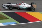 Michael Schumacher (Mercedes) - unverkennbar - in der deutschen Heimat unterwegs