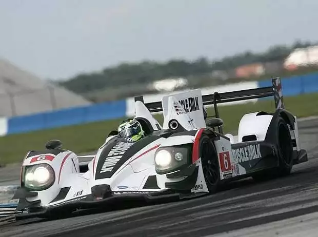 Titel-Bild zur News: Simon Pagenaud, Klaus Graf, Lucas Luhr