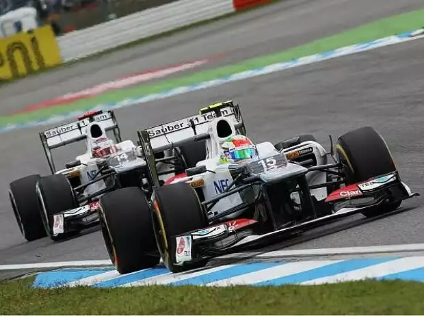 Sergio Perez, Kamui Kobayashi Titel-Bild zur News: Sergio Perez, Kamui Kobayashi