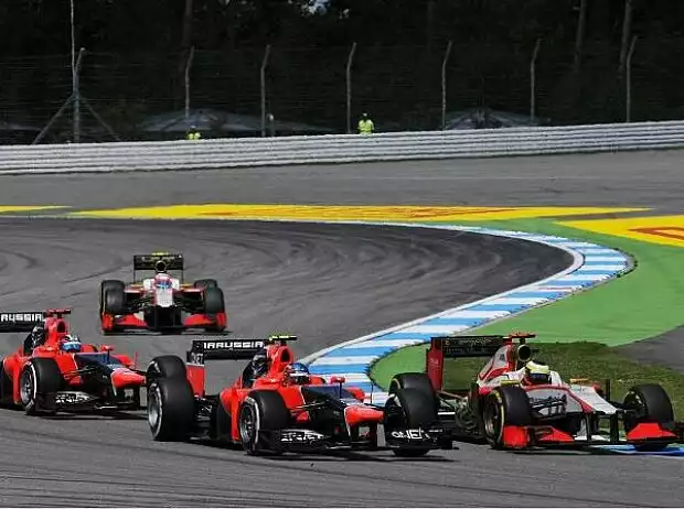 Pedro de la Rosa, Charles Pic, Timo Glock Titel-Bild zur News: Pedro de la Rosa, Charles Pic, Timo Glock