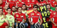 Bild zum Inhalt: Vertrauen nie verloren: Ferrari dankt "Champion" Alonso