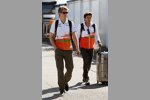 Nico Hülkenberg (Force India) und Jules Bianchi (Force India) 
