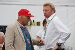 Niki Lauda und Boris Becker