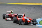 Timo Glock (Marussia) und Felipe Massa (Ferrari) 