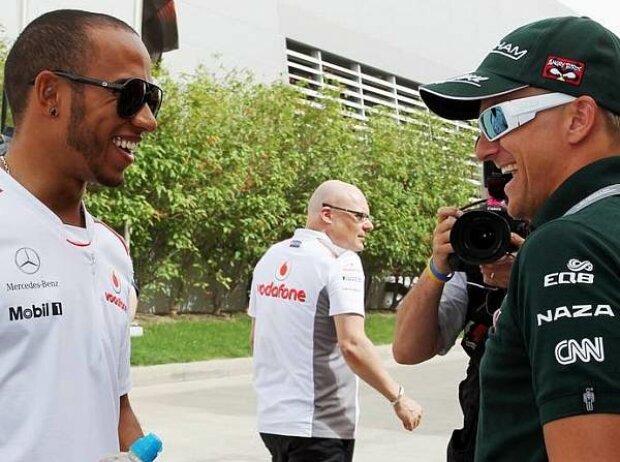 Titel-Bild zur News: Lewis Hamilton, Heikki Kovalainen