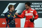 Fernando Alonso (Ferrari) und Sebastian Vettel (Red Bull) 