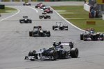 Bruno Senna (Williams), Jean-Eric Vergne (Toro Rosso) und Heikki Kovalainen (Caterham) 