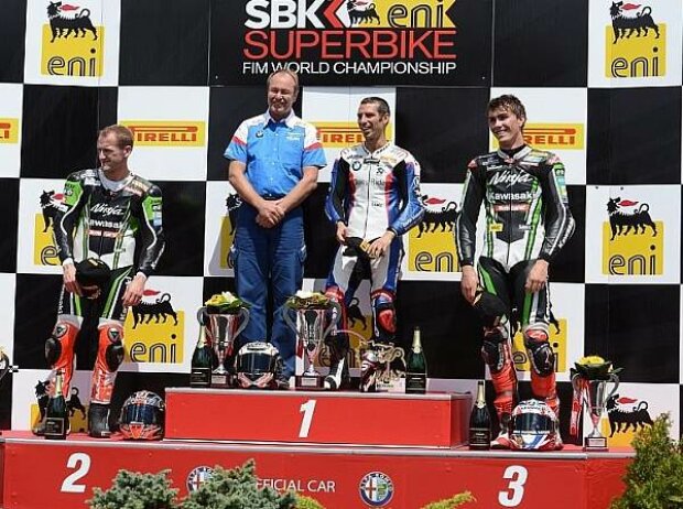 Tom Sykes, Marco Melandri, Loris Baz Tom Sykes, Marco Melandri, Loris Baz