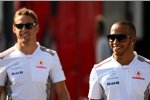 Lewis Hamilton (McLaren) und Jenson Button (McLaren) 