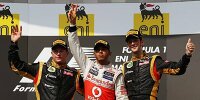 Bild zum Inhalt: Sieg vor der Sommerpause: Hamilton schlägt Lotus