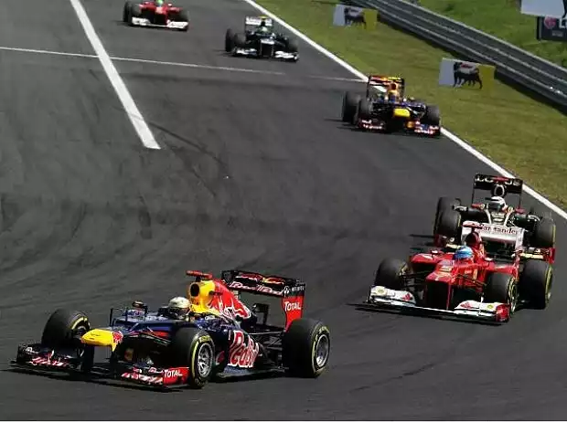 Titel-Bild zur News: Sebastian Vettel, Fernando Alonso