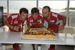 Fernando Alonso (Ferrari) feierte am Sonntag seinen 31. Geburtstag