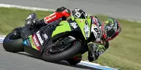 Bild zum Inhalt: Sykes im Trockenen auf provisorischer Pole