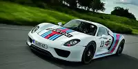 Bild zum Inhalt: 918 Spyder-Prototyp im Martini-Racing-Design