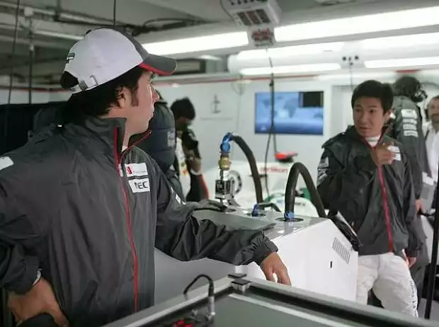 Sergio Perez, Kamui Kobayashi Titel-Bild zur News: Sergio Perez, Kamui Kobayashi