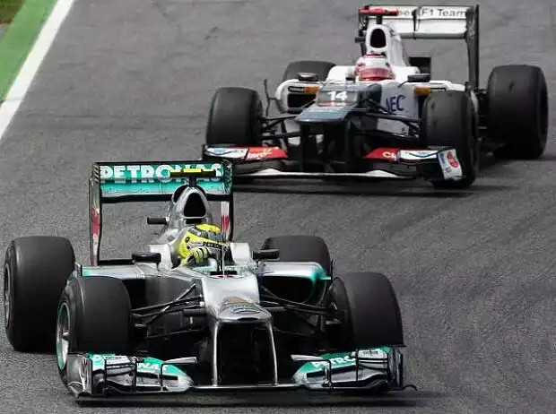 Nico Rosberg, Kamui Kobayashi Titel-Bild zur News: Nico Rosberg, Kamui Kobayashi
