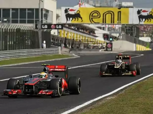 Titel-Bild zur News: Lewis Hamilton, Kimi Räikkönen