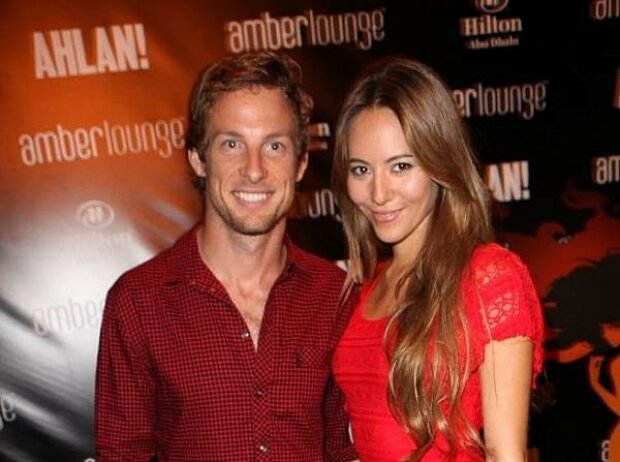 Jenson Button und Jessica Michibata