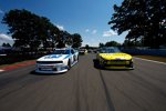 Pace-Laps mit Sam Hornish Jun. (Penske) und Carl Edwards (Roush) in Reihe eins