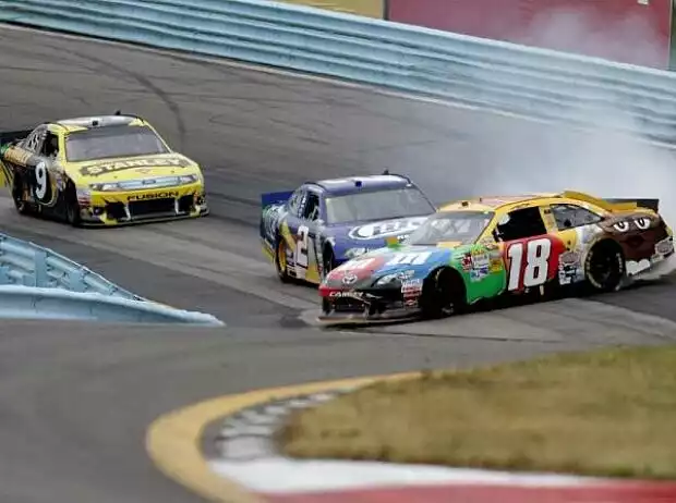 Kyle Busch, Brad Keselowski, Marcos Ambrose Titel-Bild zur News: Kyle Busch, Brad Keselowski, Marcos Ambrose