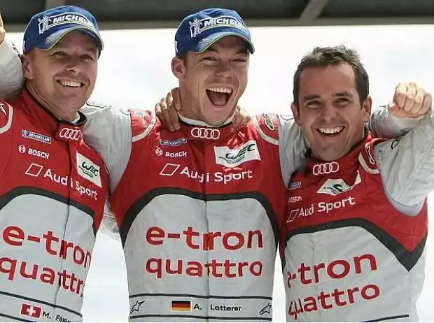 Titel-Bild zur News: Andre Lotterer, Benoit Treluyer, Marcel Fässler