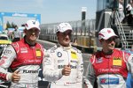 Edoardo Mortara (Rosberg-Audi), Bruno Spengler (Schnitzer-BMW) und Filipe Albuquerque (Rosberg-Audi) 