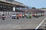 Start zur Aufwärmrunde in Indianapolis