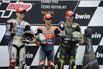 Jorge Lorenzo, Daniel Pedrosa und Cal Crutchlow 