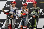 Jorge Lorenzo, Daniel Pedrosa und Cal Crutchlow 