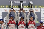 Andre Lotterer, Benoit Treluyer und Marcel Fässler (Audi)