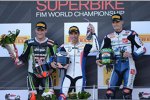 Tom Sykes, Marco Melandri und Chaz Davies 