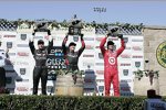 Das Sonoma-Podium: Ryan Briscoe, Will Power und Dario Franchitti