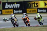 Thomas Lüthi vor Marc Marquez und Andrea Iannone 