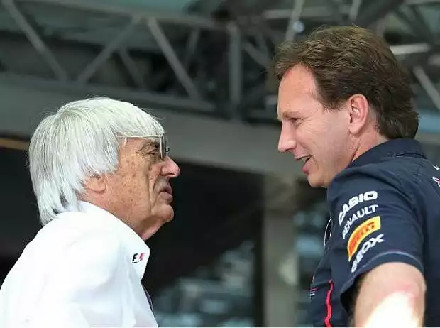 Titel-Bild zur News: Bernie Ecclestone und Christian Horner