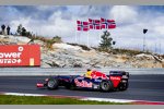 Sebastien Buemi (Red Bull) fährt einen Showrun im Rudskogen Motorsenter in Rakkestad (Norwegen)