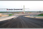 Baufortschritt mit Asphaltband am Circuit of The Americas in Austin (Texas/USA)