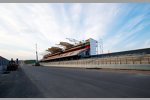 Baufortschritt mit Asphaltband am Circuit of The Americas in Austin (Texas/USA)