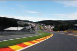 Eau Rouge gegen die Fahrtrichtung fotografiert