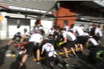 Boxenstopp-Übungen bei McLaren