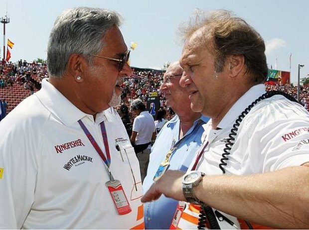 Vijay Mallya und Robert Fernley Vijay Mallya und Robert Fernley