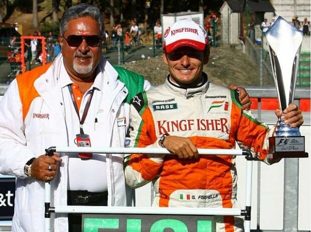 Vijay Mallya und Giancarlo Fisichella