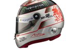 300. Grand Prix: Spezialhelm in Platin von Schuberth f?r Jubilar Michael Schumacher (Mercedes)