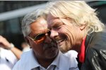 Vijay Mallya (Teameigentümer, Force India) und Virgin-Chef Richard Branson