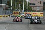 Will Power (Penske), Scott Dixon (Ganassi), Simon Pagenaud (Sam Schmidt) und Sebastien Bourdais (Dragon) 