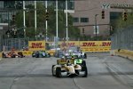 Das Andretti-Duo Ryan Hunter-Reay und James Hinchcliffe führt auf feuchter Strecke