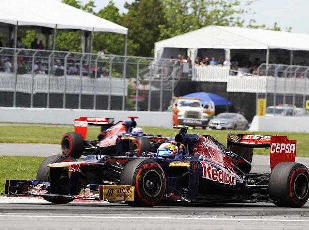 Jean-Eric Vergne vor Daniel Ricciardo