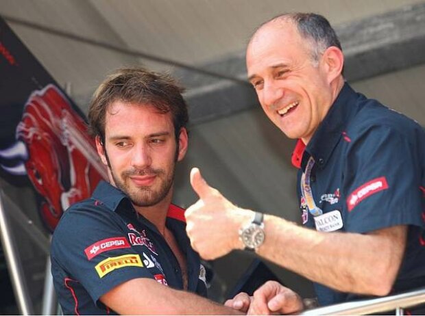 Jean-Eric Vergne und Franz Tost Jean-Eric Vergne und Franz Tost