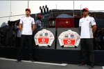 Jenson Button (McLaren) und Lewis Hamilton (McLaren) 